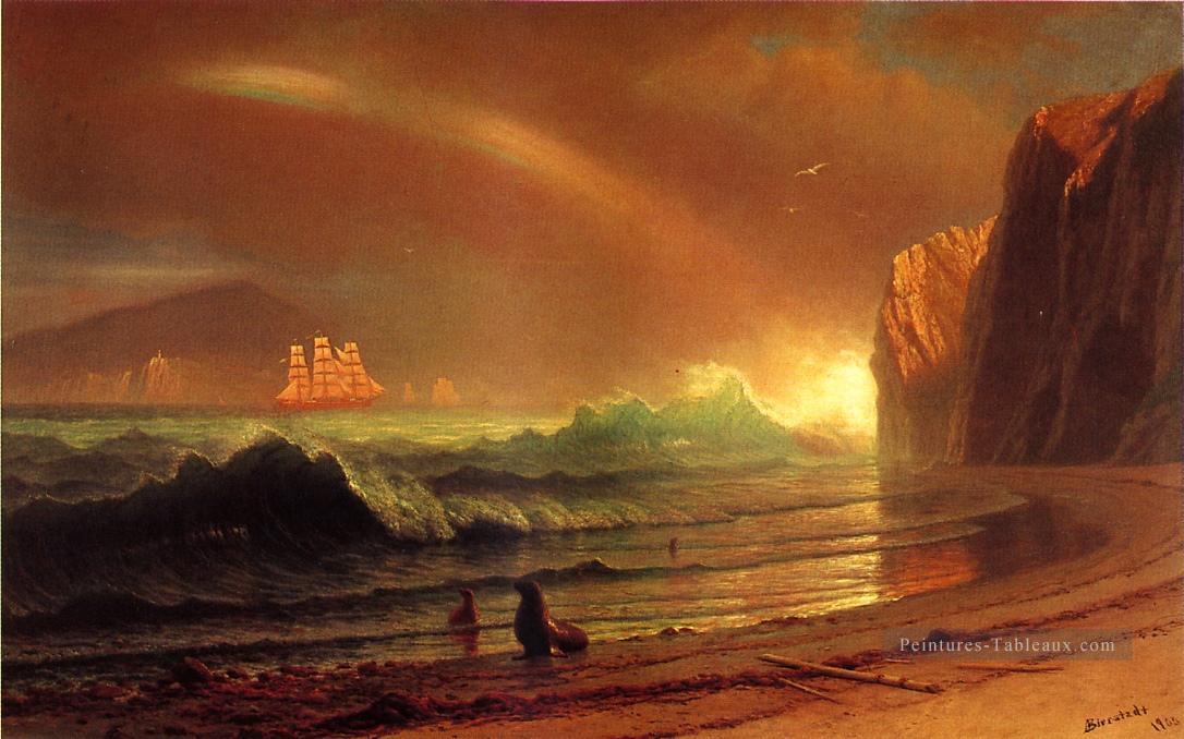 Le Golden Gate Albert Bierstadt Plage Peintures à l'huile